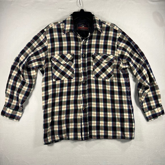 Backpacker Sportswear Other - Backpacker Sportswear Mens L Plaid Long Sleeve Acrylic Button Up‎ Shirt